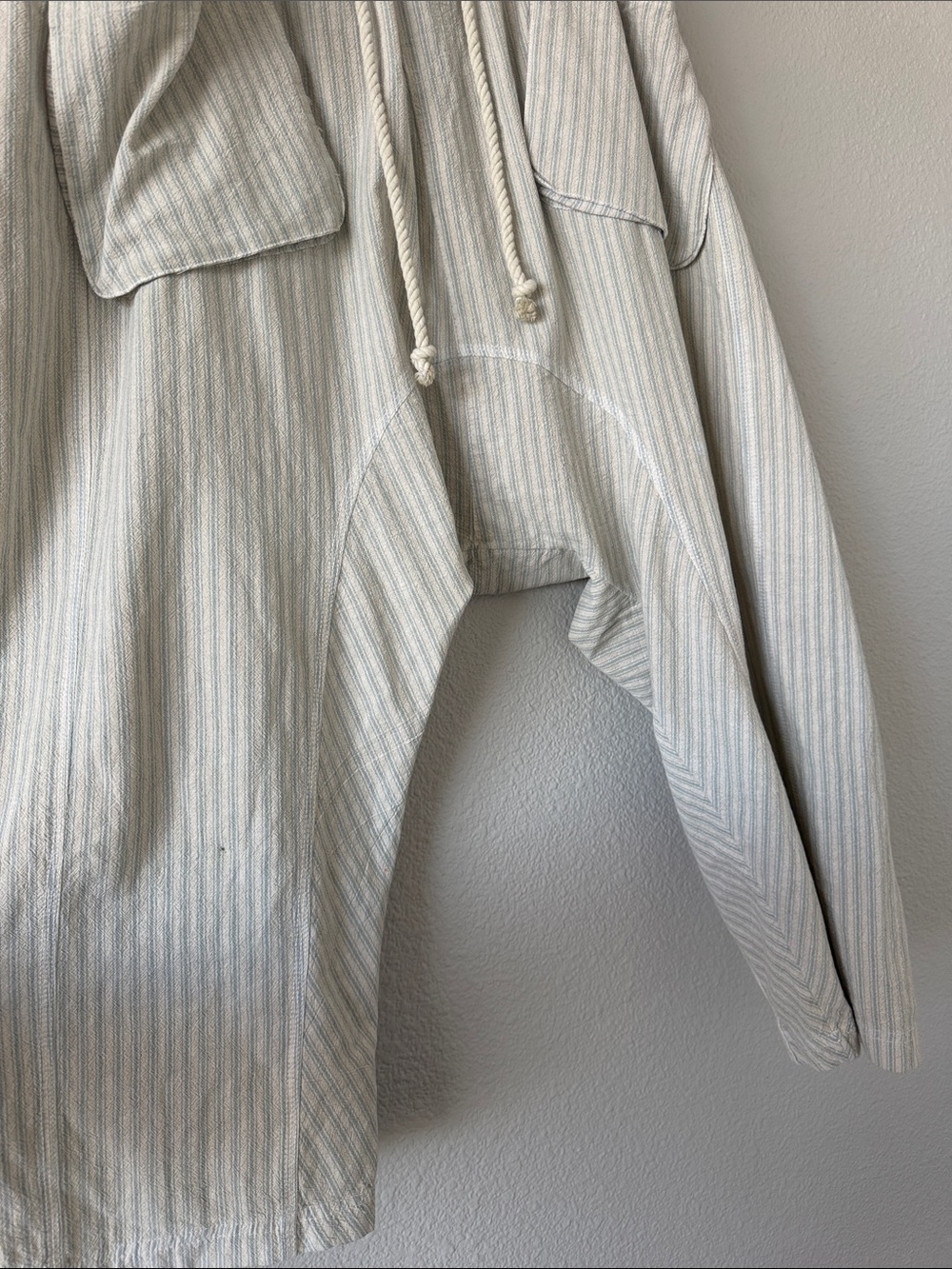 Free People Runyon Pant Cotton Harem Drop Crotch Pocket Boho Jogger Size Small - Picture 3 of 16